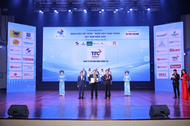 TTC Energy được vinh danh Top 50 Nhãn hiệu nổi tiếng Việt Nam 2026 - Ảnh 1.