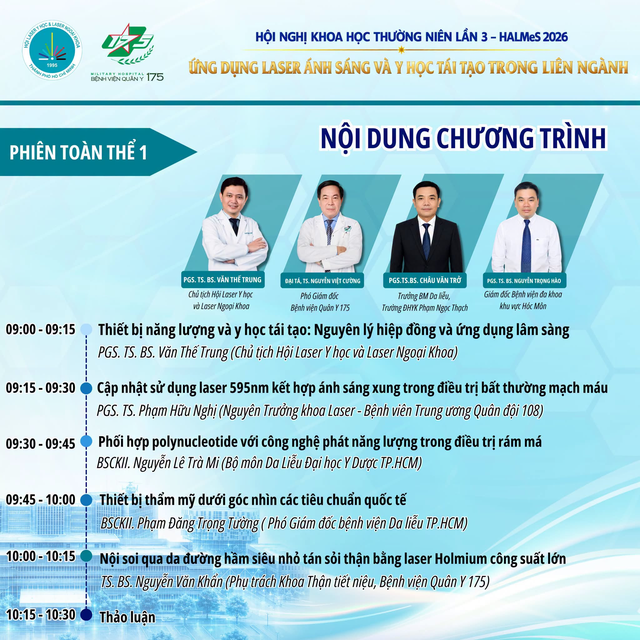 HALMeS-2026: Điểm hẹn khoa học của giới Laser v&agrave; Y học T&aacute;i tạo tại TP.HCM  - Ảnh 3.