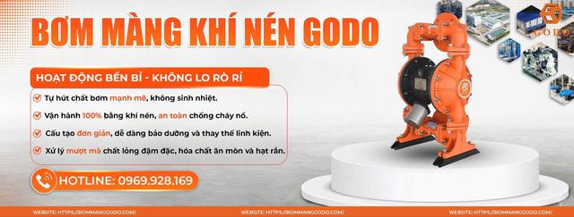 Bơm màng GODO - Thương hiệu chất lượng 8 năm liền an toàn, bền bỉ - Ảnh 1.