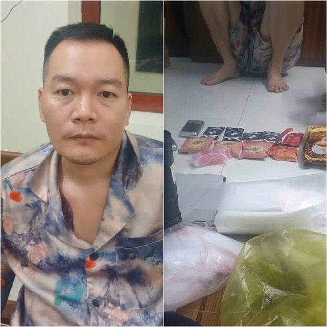 Bắt 3 bị can trong đường d&acirc;y mua b&aacute;n 7 kg ma t&uacute;y đ&aacute; v&agrave; 'nước vui'- Ảnh 1.