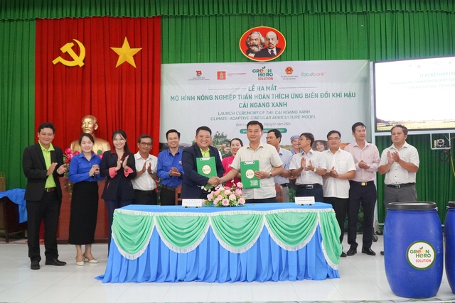 Vĩnh Long: Ra mắt mô hình nông nghiệp tuần hoàn “Cái Ngang xanh” - Ảnh 2.