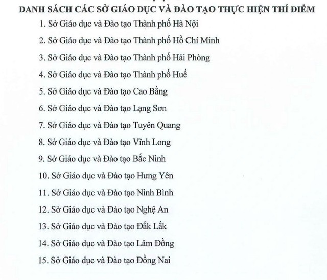 Những địa phương nào thí điểm sắp xếp trường học trong năm nay?- Ảnh 1.