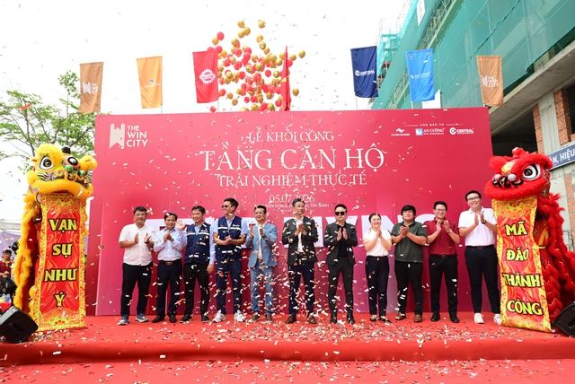 Bộ 3 chủ đầu tư khởi công tầng căn hộ trải nghiệm thực tế The Win City - Ảnh 1.