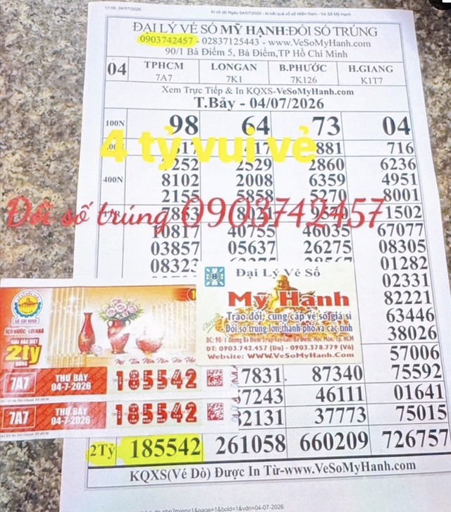 Mua 2 tờ vé số khi ăn sáng, trúng độc đắc 4 tỉ xổ số miền Nam - Ảnh 1.