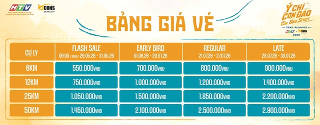 Ra mắt giải chạy địa hình Ý Chí Côn Đảo - HTV Bcons 2026- Ảnh 4.