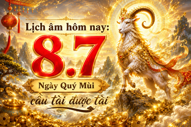 Lịch âm hôm nay 8.7: Ngày Quý Mùi 'cầu tài được tài' - Ảnh 1.