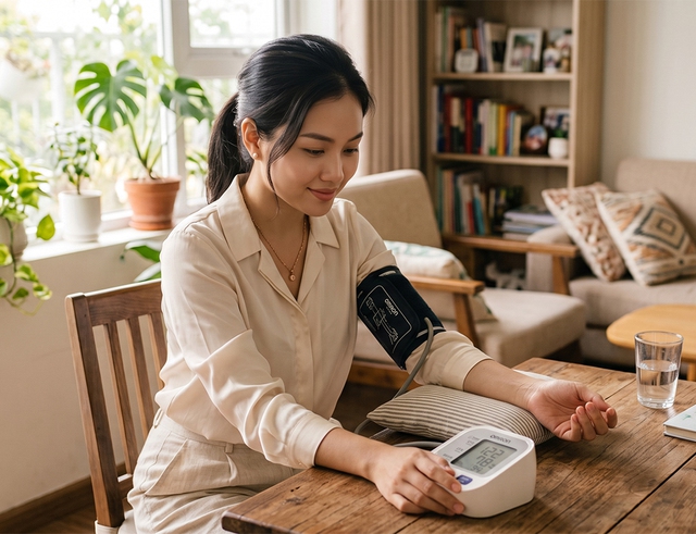 Một ngày nên đo huyết áp mấy lần? Chuyên gia hướng dẫn cách theo dõi đúng - Ảnh 1.