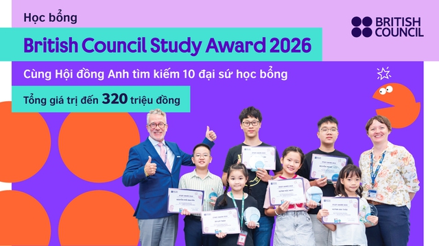 Hội đồng Anh công bố học bổng tiếng Anh toàn phần tổng giá trị 320 triệu đồng - Ảnh 1.