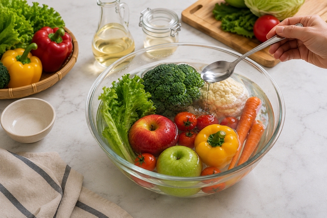 Đừng chỉ rửa rau dưới vòi nước: Đầu bếp mách thêm một bước đơn giản - Ảnh 1.
