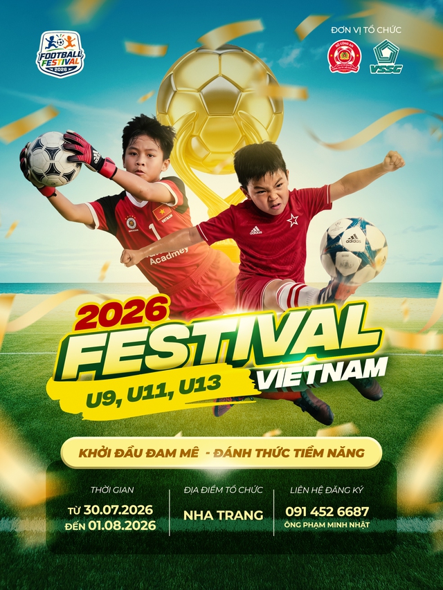 Bóng đá trẻ có thêm giải đấu mới bổ ích Festival U.9, U.11, U.13 Việt Nam 2026- Ảnh 3.