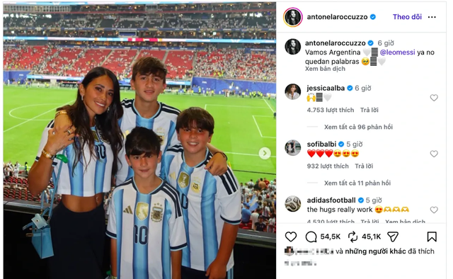 Vợ Messi ăn mừng chiến ngoạn mục của chồng và tuyển Argentina ở World Cup - Ảnh 1.