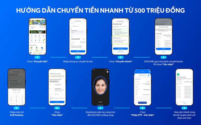 ACB ONE nâng cấp gợi ý tách lệnh chuyển khoản từ 500 triệu đồng trở lên - Ảnh 2.