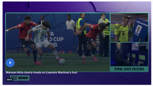 Giám đốc trọng tài FIFA Collina lên tiếng nóng về 2 tình huống nhạy cảm trận Argentina thắng ngược Ai Cập- Ảnh 1.