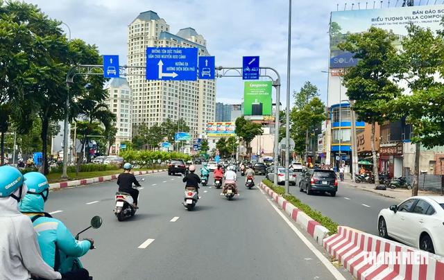TP.HCM đổi cách phân làn đường Nguyễn Hữu Cảnh: Lỗi dễ bị camera AI phạt nguội- Ảnh 2.