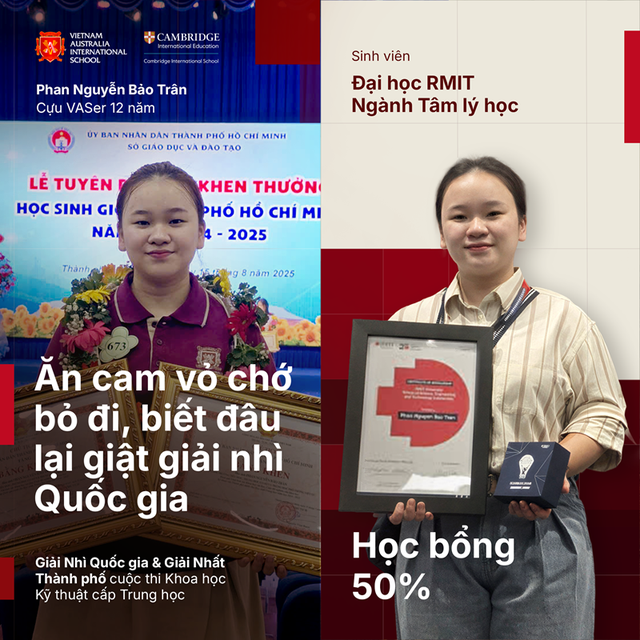 Từ giải nhì quốc gia đến học bổng RMIT của cựu VASer - Ảnh 1.