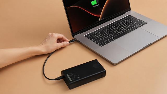 Có nên sạc laptop bằng pin dự phòng? - Ảnh 1.