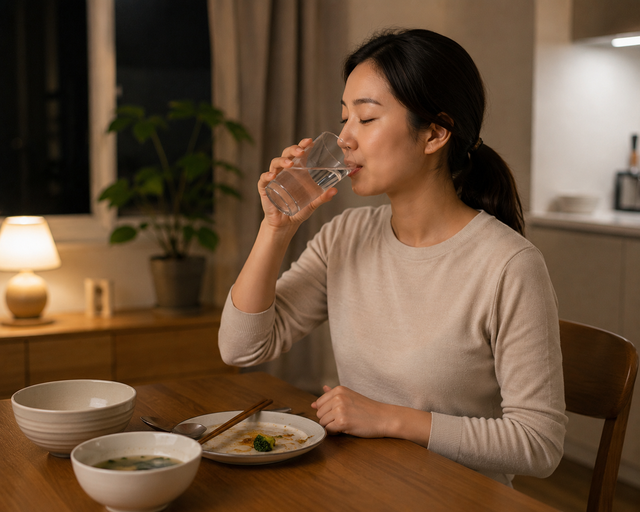 Ăn tối xong nên uống nước gì tốt cho tiêu hóa, giảm đầy hơi? - Ảnh 1.