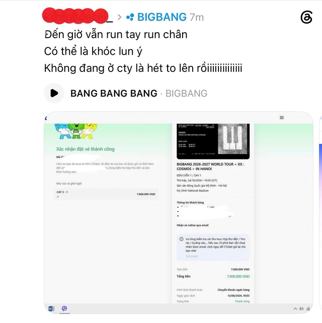 Vé Presale BIGBANG tại Hà Nội 'cháy' sau 2 tiếng, fan chờ săn suất VPBank Mastercard- Ảnh 3.