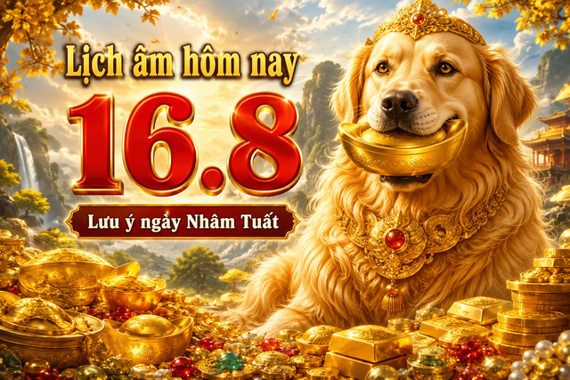 Lịch &acirc;m h&ocirc;m nay 16.8: Ch&uacute; &yacute; ng&agrave;y Nh&acirc;m Tuất - Ảnh 1.