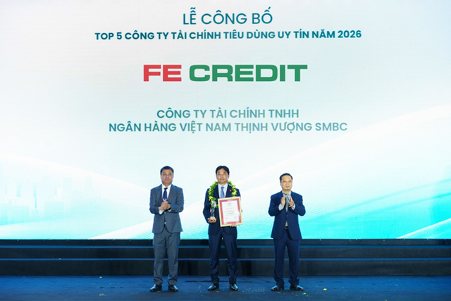 FE CREDIT ba năm liền dẫn đầu Top 5 Công ty tài chính tiêu dùng uy tín - Ảnh 1.