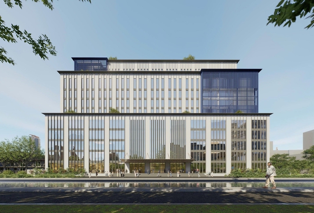 Trường đại học Văn Hiến cất nóc khối đào tạo học tập thực hành HEC2 - Ảnh 2.