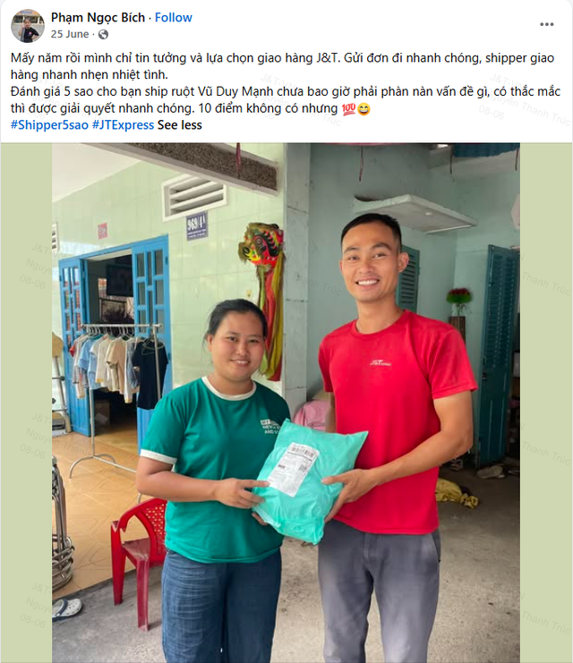J&T Express thân thuộc trong lựa chọn giao nhận của người dùng - Ảnh 2.