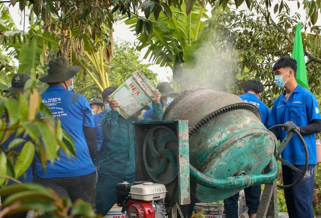 Sức trẻ tình nguyện dựng xây quê hương Đồng Tháp - Ảnh 4.