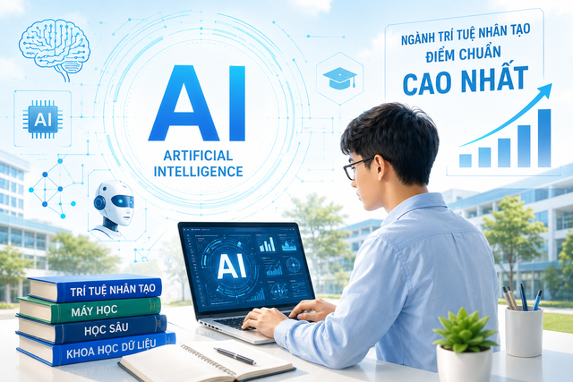 Điểm chuẩn ng&agrave;nh AI 'kịch trần', học xong lương khởi điểm c&oacute; cao? - Ảnh 1.