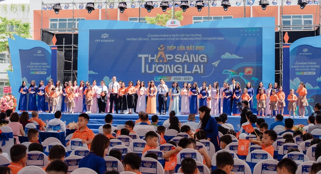 Kh&aacute;nh th&agrave;nh Trường phổ th&ocirc;ng li&ecirc;n cấp FPT Vinh tại đại đ&ocirc; thị Eco Central Park- Ảnh 2.