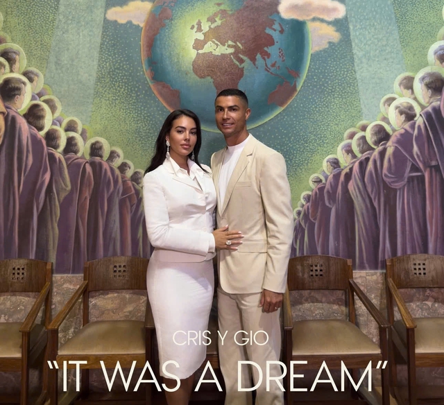 Những hình ảnh đầu tiên về lễ thành hôn của Cristiano Ronaldo và Georgina Rodriguez- Ảnh 1.