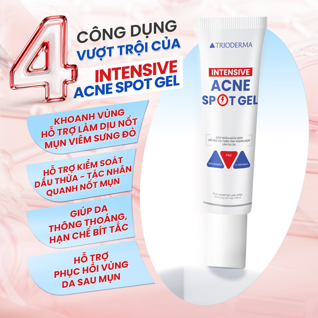 Trioderma Intensive Acne Spot Gel và bài toán chấm mụn không làm khô da - Ảnh 5.