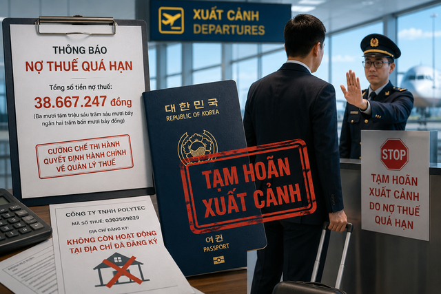 Doanh nghiệp nợ thuế bỏ địa chỉ, tổng giám đốc nước ngoài bị hoãn xuất cảnh- Ảnh 1.
