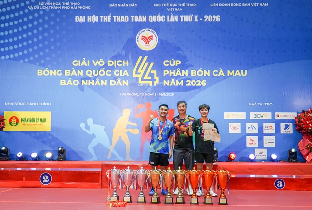 Đinh Anh Ho&agrave;ng c&ugrave;ng đội b&oacute;ng b&agrave;n CAND nhận thưởng lớn 2,2 tỉ đồng cho th&agrave;nh t&iacute;ch lịch sử- Ảnh 4.