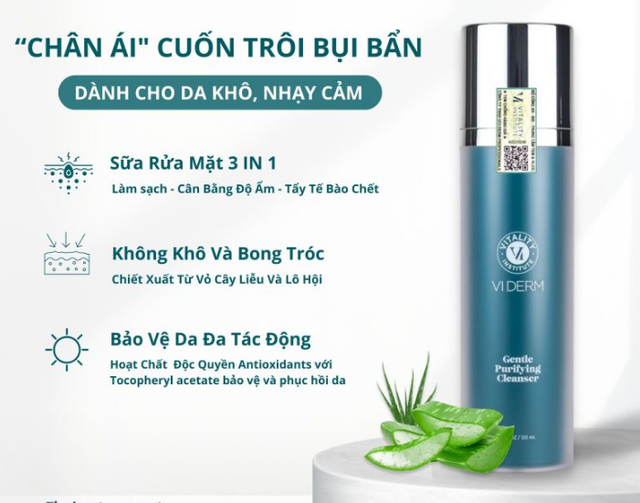 Top 8 sữa rửa mặt cho da kh&ocirc; căng mượt glowy gi&uacute;p ngăn ngừa l&atilde;o h&oacute;a sớm- Ảnh 3.