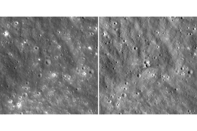 NASA công bố hình ảnh 'vết sẹo' mặt trăng gây ra bởi tên lửa Falcon 9 - Ảnh 2.