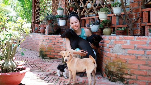 C&ocirc; g&aacute;i miền T&acirc;y hơn 10 năm giải cứu ch&oacute; hoang - Ảnh 1.