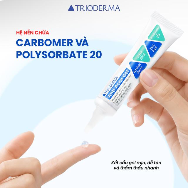 Cách sử dụng kem chấm mụn Trioderma Anti Acne Gel giúp da láng mịn sau 4 tuần - Ảnh 1.