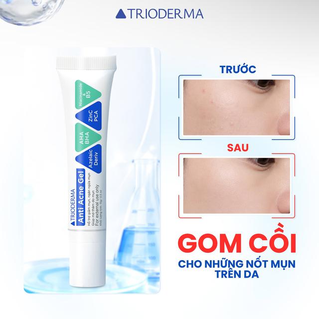 Cách sử dụng kem chấm mụn Trioderma Anti Acne Gel giúp da láng mịn sau 4 tuần - Ảnh 3.