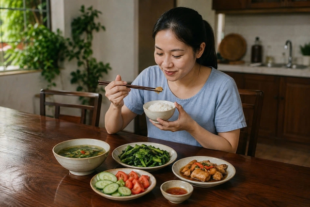 Thời điểm tốt nhất để ăn trưa gi&uacute;p tăng cường trao đổi chất - Ảnh 1.