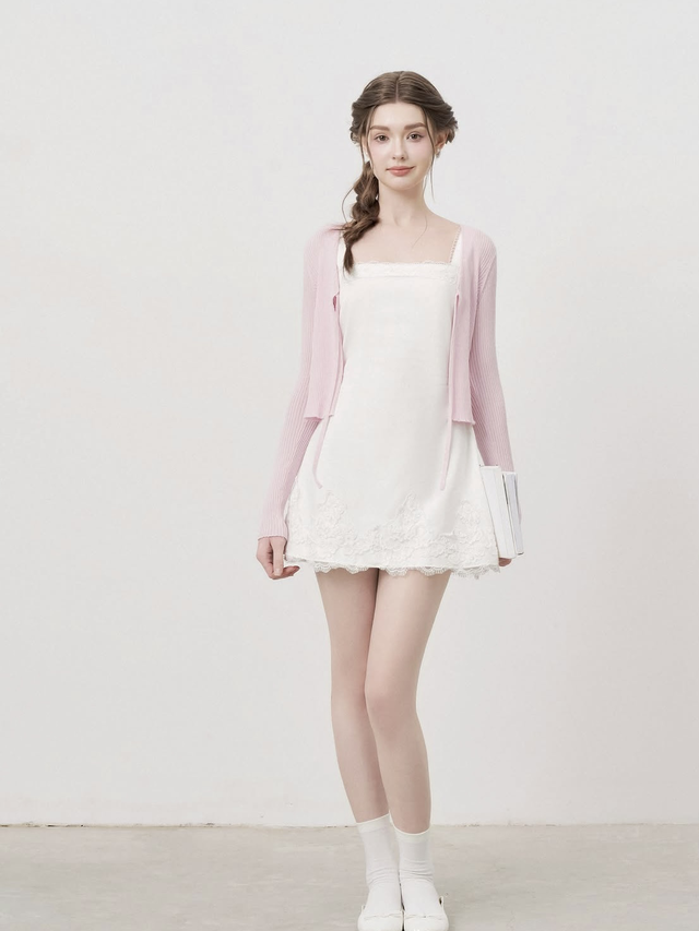 Mê váy hai dây nhưng ngại hở, cứ khoác thêm áo cardigan là đẹp- Ảnh 3.