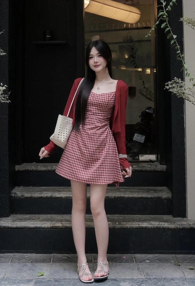 Mê váy hai dây nhưng ngại hở, cứ khoác thêm áo cardigan là đẹp- Ảnh 4.