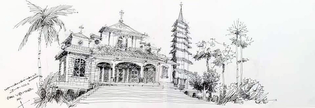 Góc ký họa: Đan viện Thiên An xứ Huế - Ảnh 2.