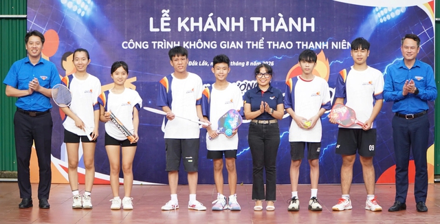 Khánh thành 'Không gian Thể thao Thanh niên' tích hợp sân pickleball ở Đắk Lắk - Ảnh 4.