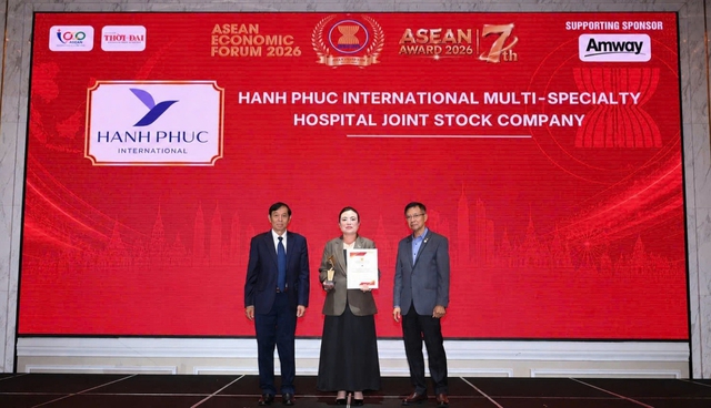 Bệnh viện Hạnh Ph&uacute;c được vinh danh Top 5 bệnh viện sản - nhi h&agrave;ng đầu ASEAN 2026 - Ảnh 1.