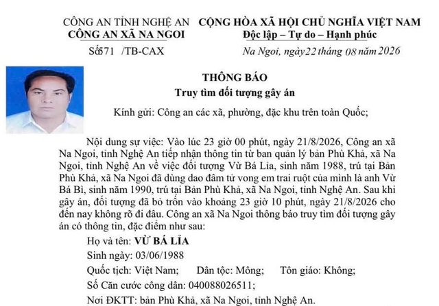 Truy t&igrave;m nghi can s&aacute;t hại em trai rồi bỏ trốn - Ảnh 1.