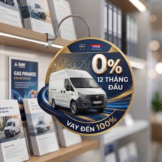 GAZ và VRB triển khai gói vay mua xe với lãi suất 0% trong 12 tháng đầu- Ảnh 1.