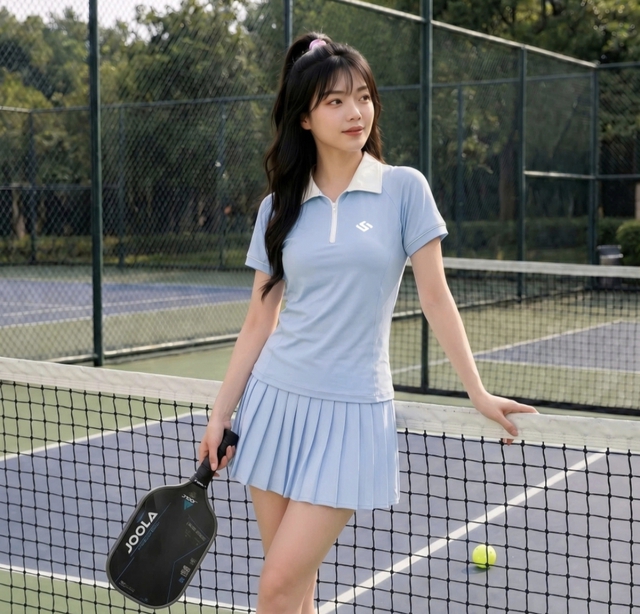 Ghi điểm năng động nhờ bộ đ&ocirc;i &aacute;o polo c&ugrave;ng ch&acirc;n v&aacute;y tennis - Ảnh 6.