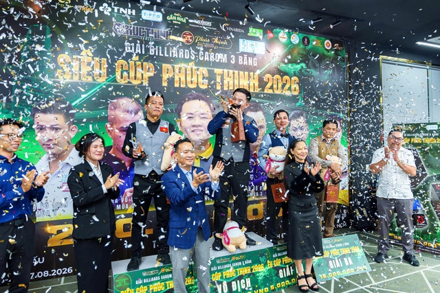 Bao Phương Vinh đăng quang ấn tượng siêu cúp billiards, lập hat-trick danh hiệu- Ảnh 2.