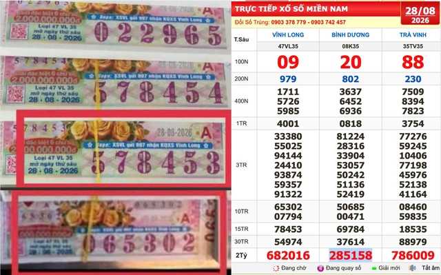 Xổ số miền Nam ngày 28 tháng 8: Tìm hàng loạt khách TP.HCM cùng trúng 2,8 tỉ - Ảnh 1.