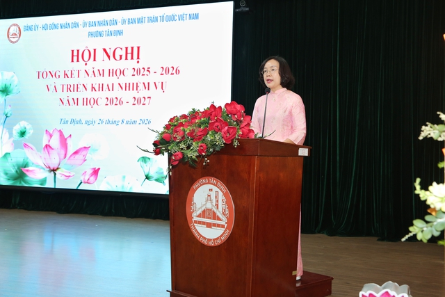 Một phường phấn đấu đến năm 2030 có ít nhất 70% trường đạt chuẩn quốc gia - Ảnh 1.